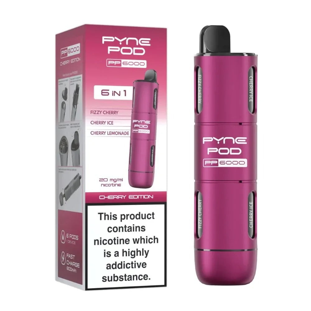 PYNE POD PP6000 6IN1 DISPOSABLE VAPE| Best Price | UK | Vapes Wholesale - vapeswholesale