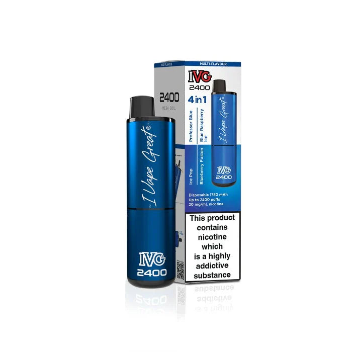 IVG 2400 Prefilled 4 in 1 Vape - Blue Edition