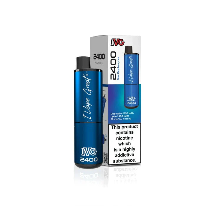 IVG 2400 Prefilled 4 in 1 Vape - Blue raspberry ice