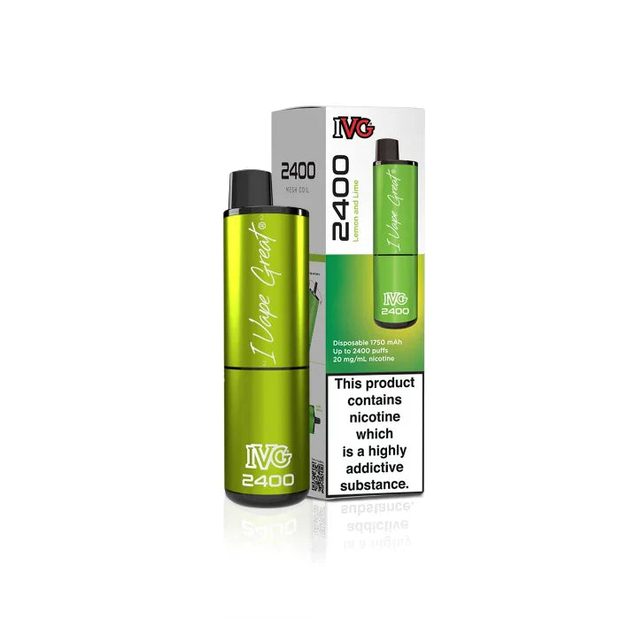 IVG 2400 Prefilled 4 in 1 Vape - Lemon & lime