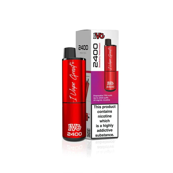 IVG 2400 Prefilled 4 in 1 Vape - Strawberry and Watermelon