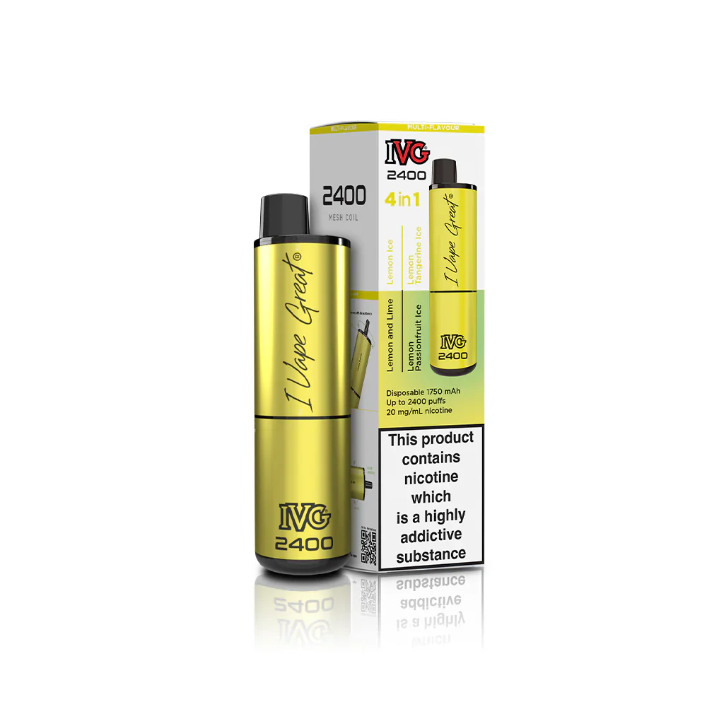 IVG 2400 Prefilled 4 in 1 Vape - Lemon edition