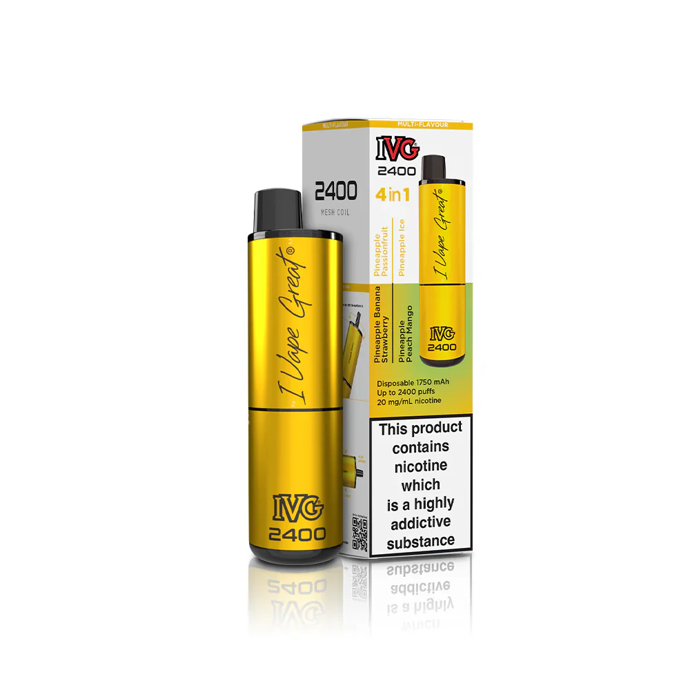 IVG 2400 Prefilled 4 in 1 Vape - Pineapple edition