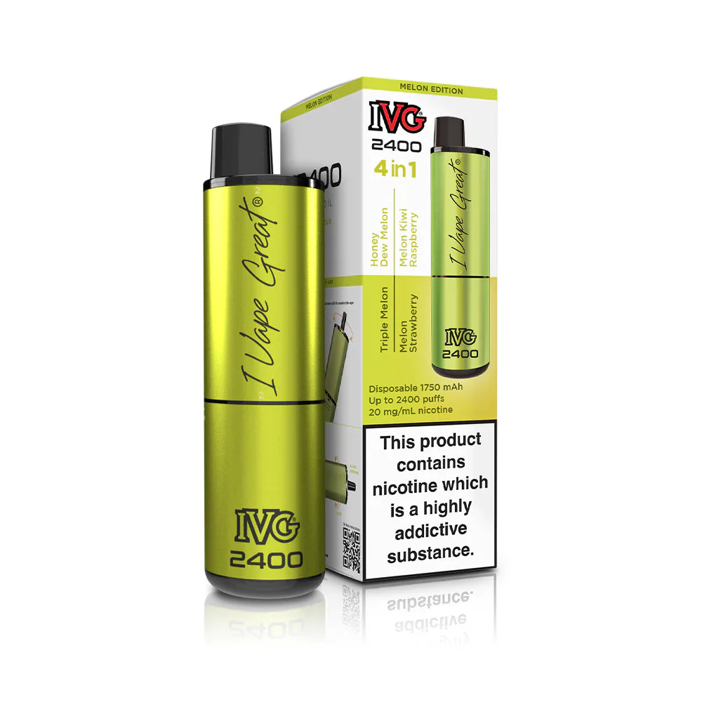 IVG 2400 Prefilled 4 in 1 Vape - Melon edition