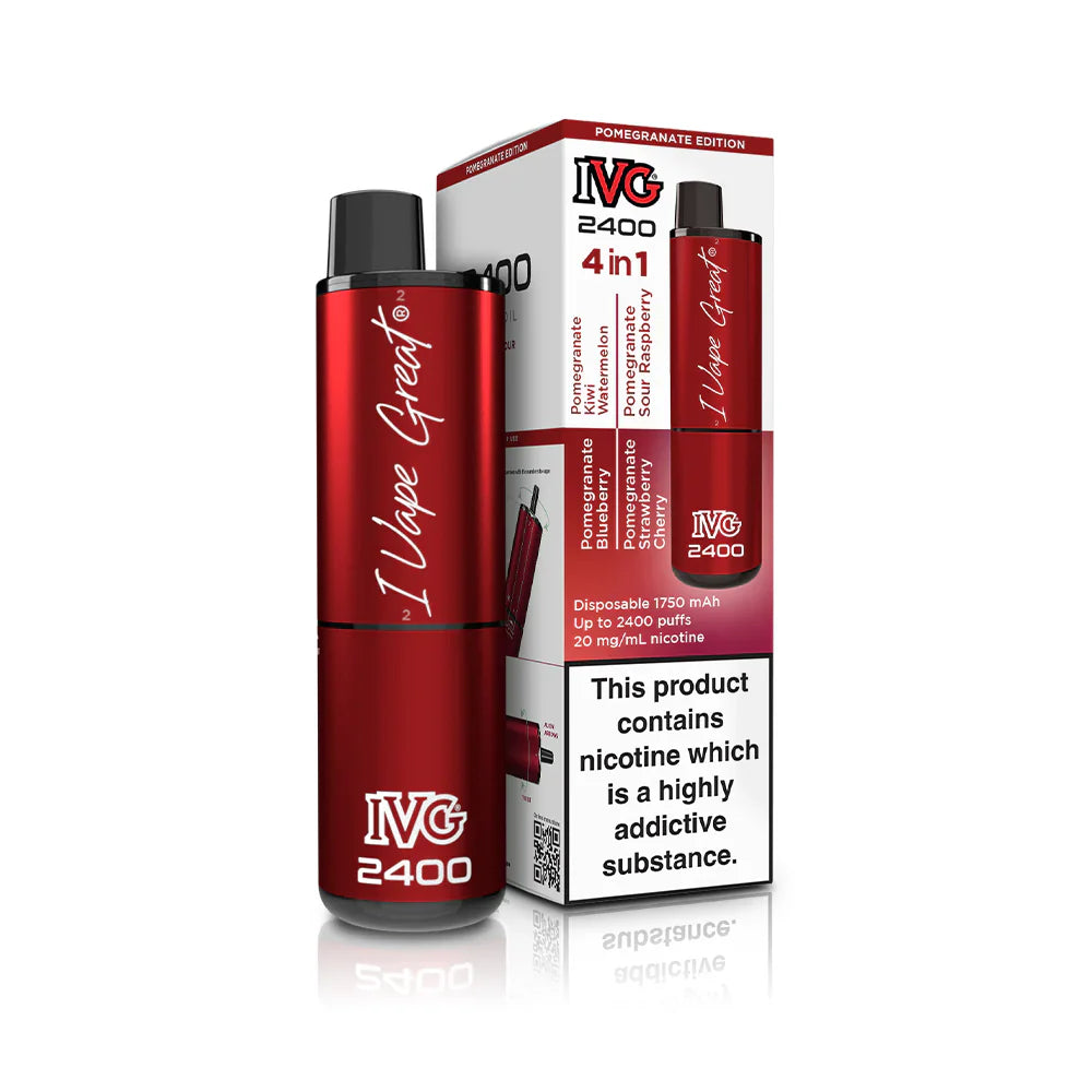 IVG 2400 Prefilled 4 in 1 Vape - Pomegranate edition