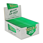 Rizla Medium Thin Green 5 Booklets | Box of 20