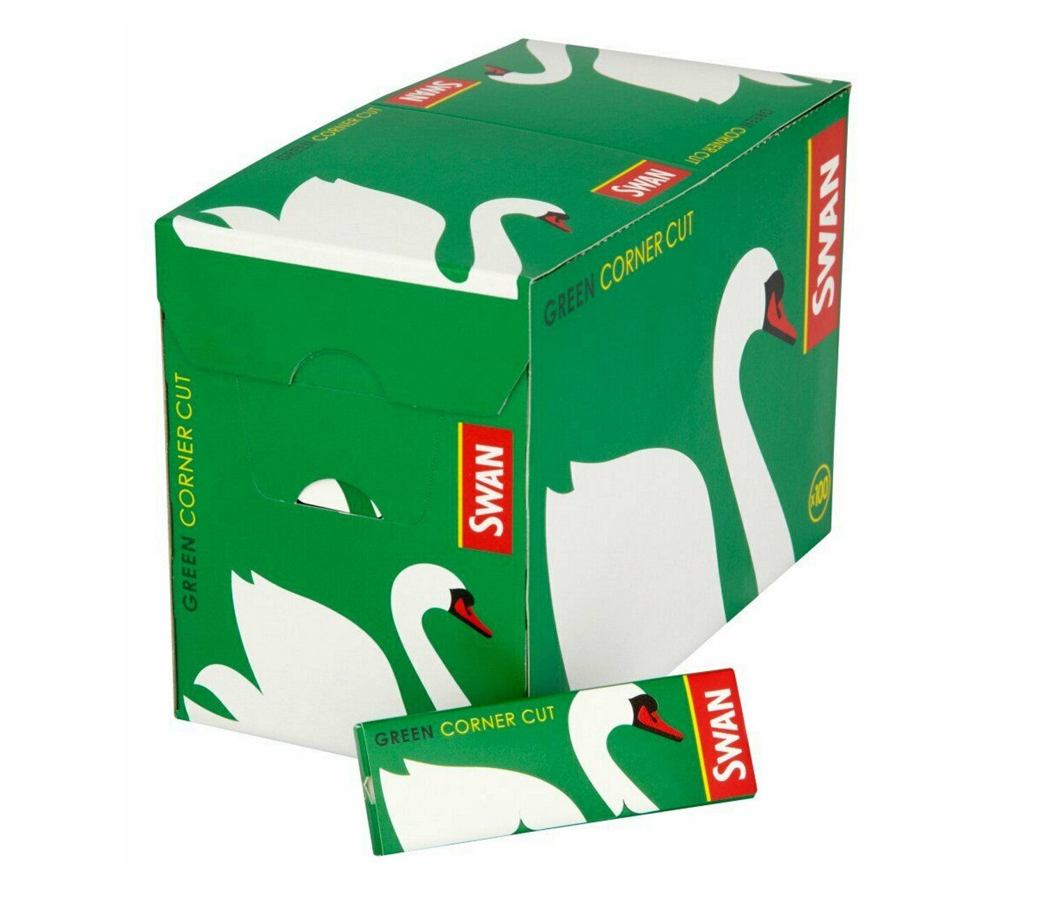 Swan Green Corner Cut | Box of 100 | Wholesale UK Bulk Buy Supplier