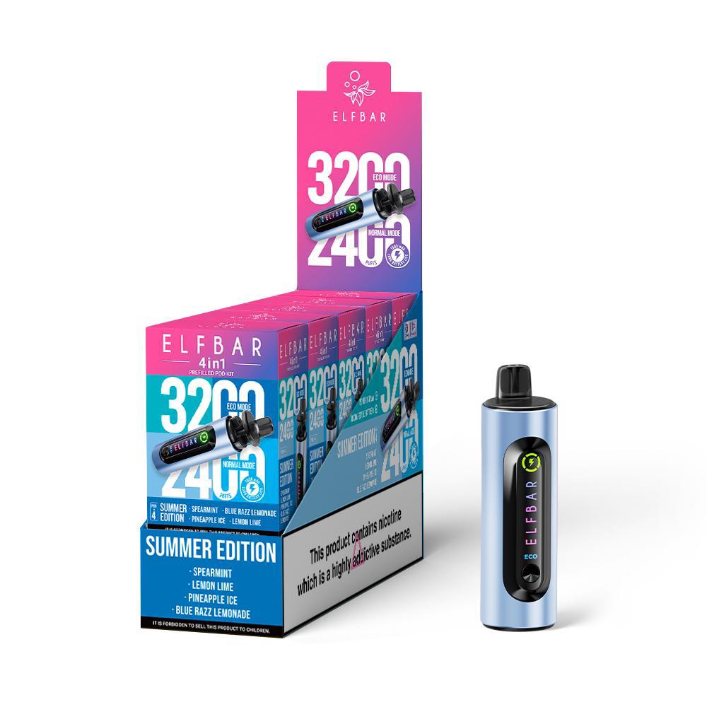 Elf Bar 3200 4-in-1 Prefilled Pod Kit - Four Flavours UK