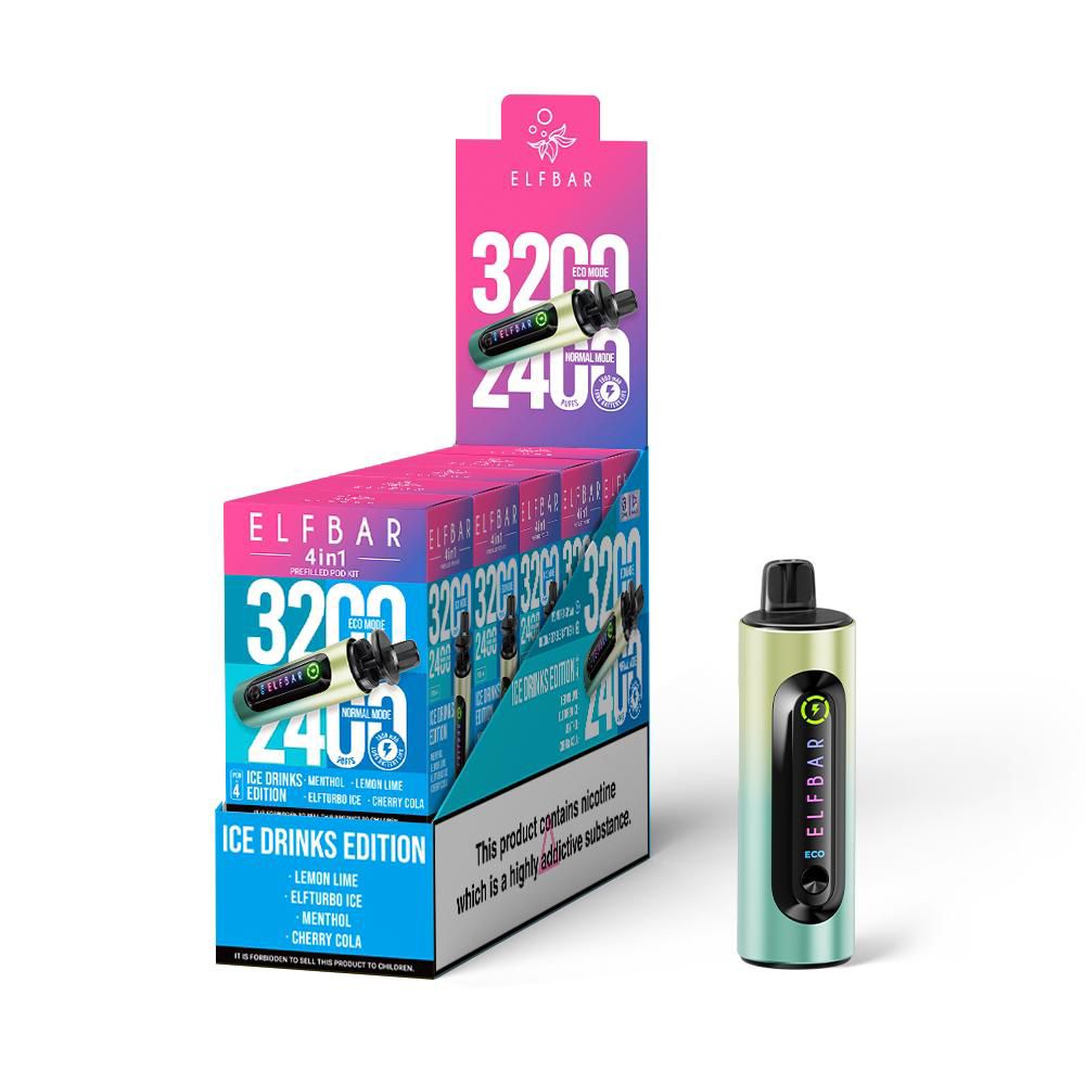 Elf Bar 3200 4-in-1 Prefilled Pod Kit - Four Flavours UK