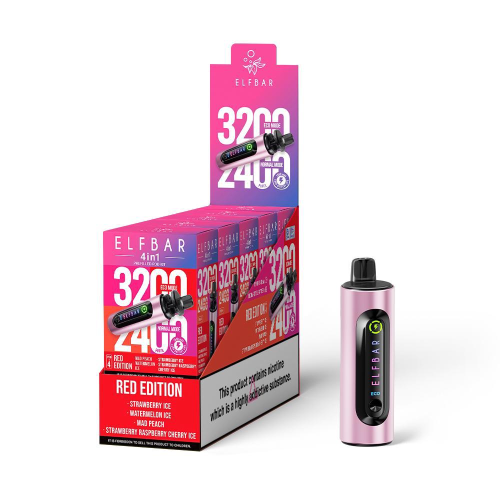 Elf Bar 3200 4-in-1 Prefilled Pod Kit - Four Flavours UK