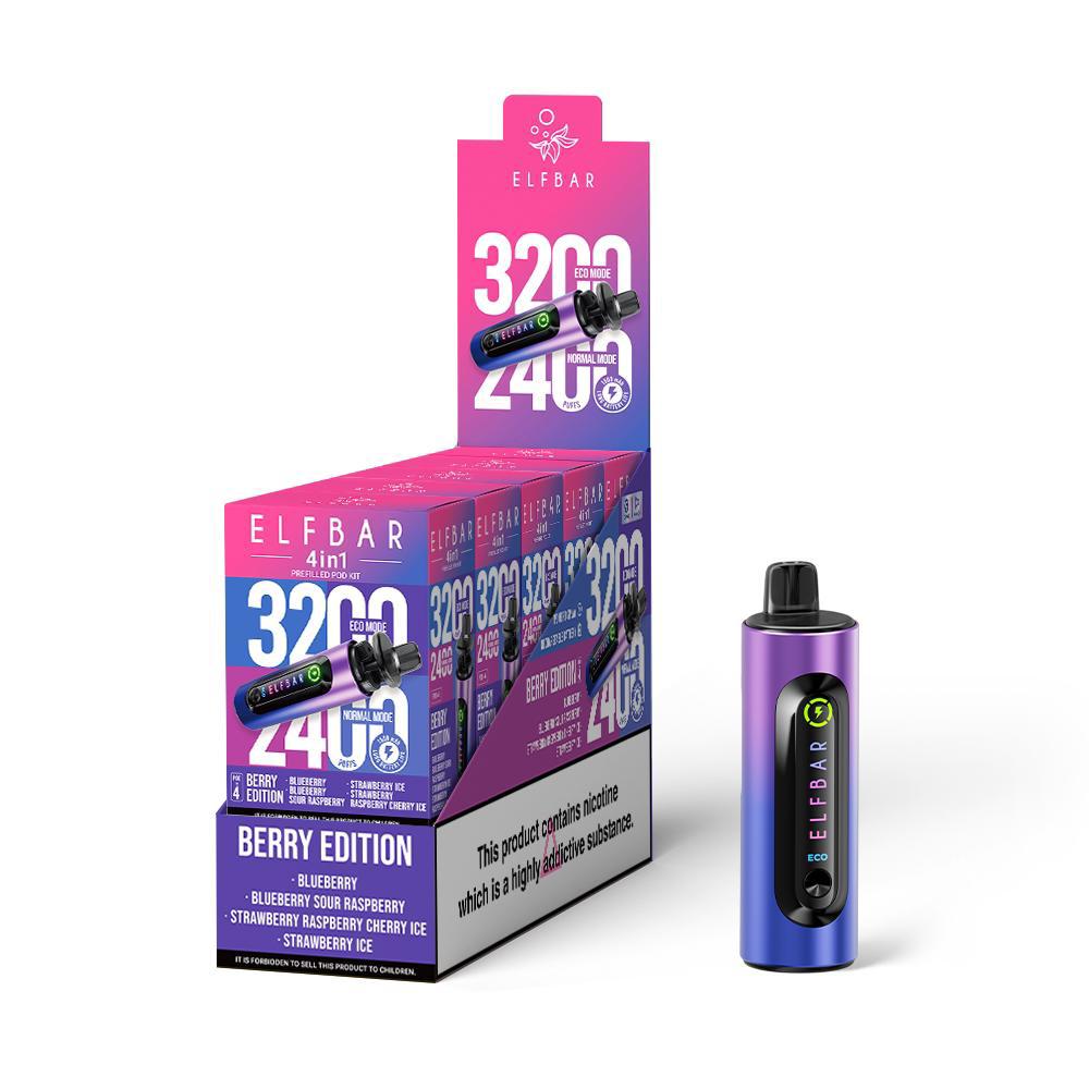 Elf Bar 3200 4-in-1 Prefilled Pod Kit - Four Flavours UK