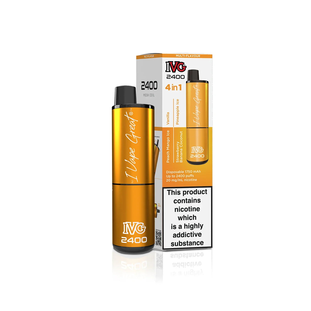 IVG 2400 Prefilled 4 in 1  Vape - Exotic edition
