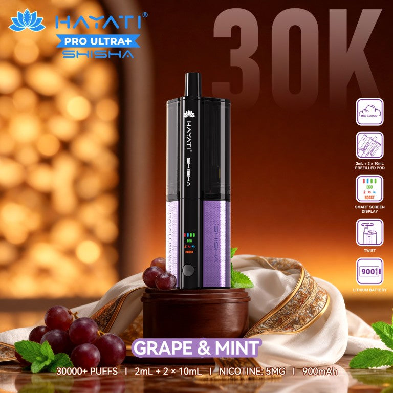 Hayati Pro Ultra+ Shisha 30K Prefilled Pods