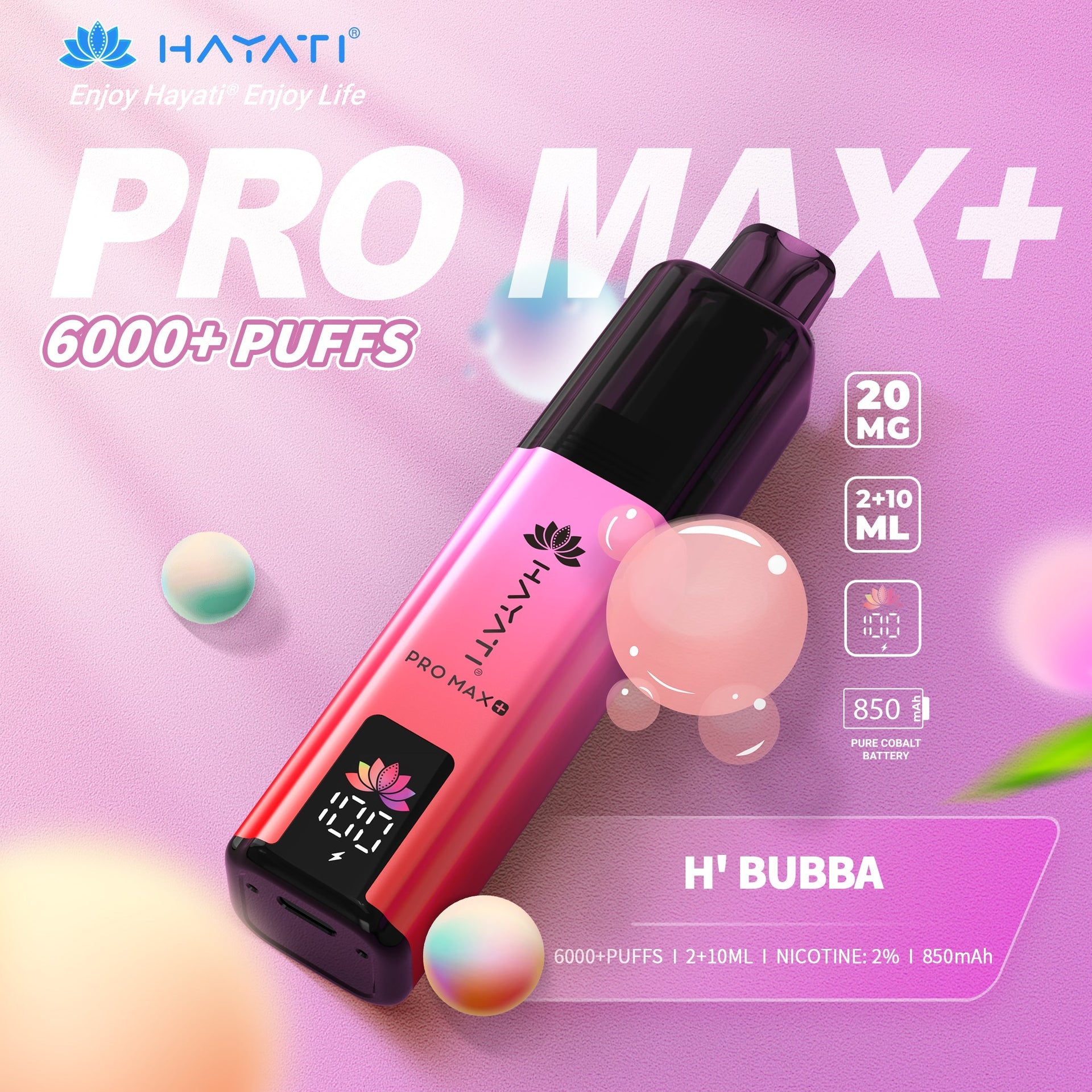 Hayati Pro Max + 6000 Puffs  | Best Price | UK | Vapes Wholesale - vapeswholesale