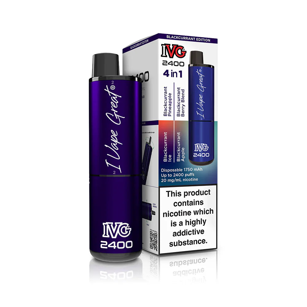 IVG 2400 Prefilled 4 in 1 Vape - Blackcurrant Edition