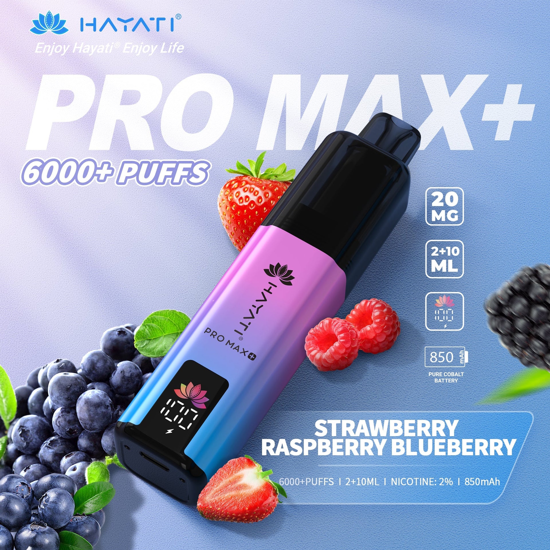 Hayati Pro Max + 6000 Puffs  | Best Price | UK | Vapes Wholesale - vapeswholesale