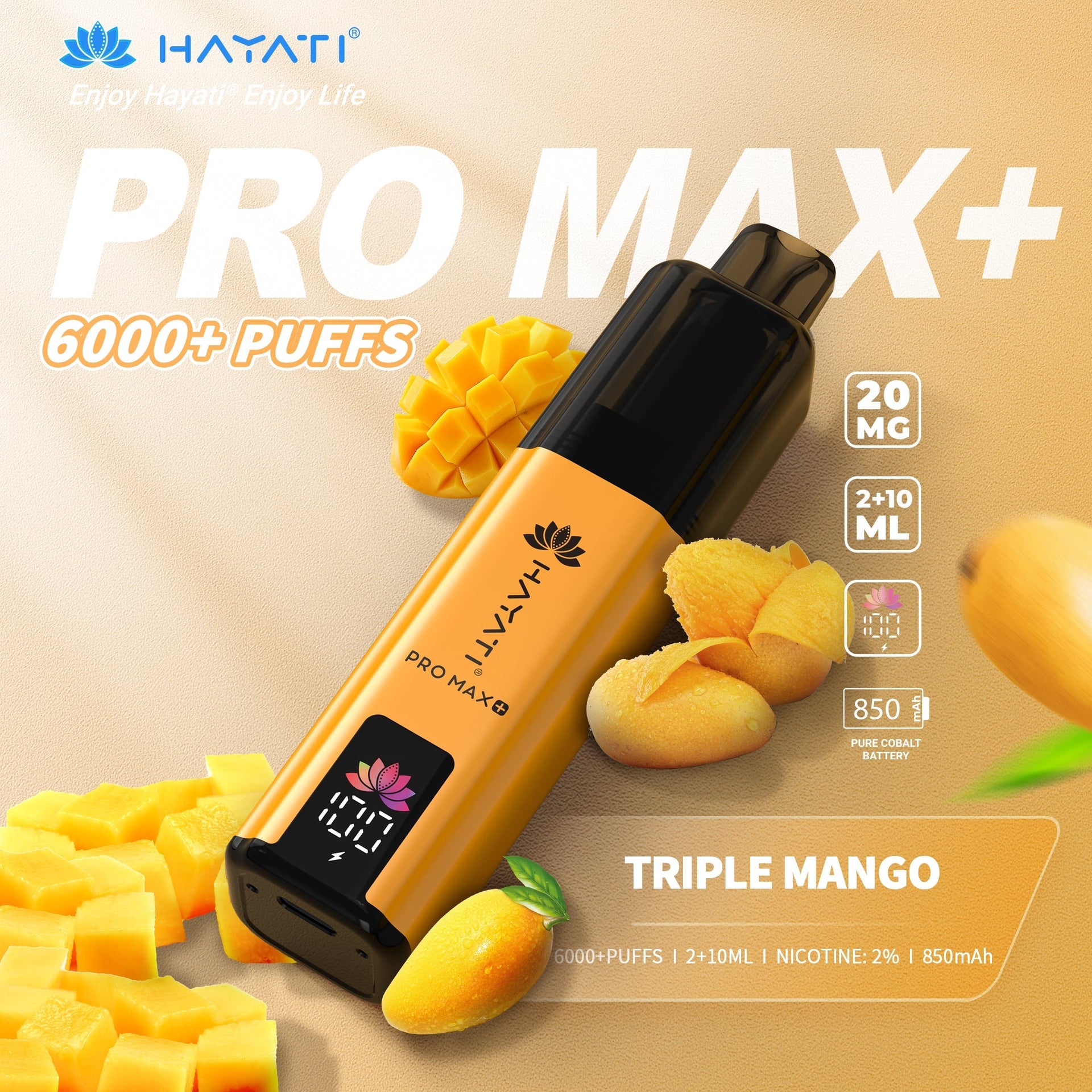 Hayati Pro Max + 6000 Puffs  | Best Price | UK | Vapes Wholesale - vapeswholesale
