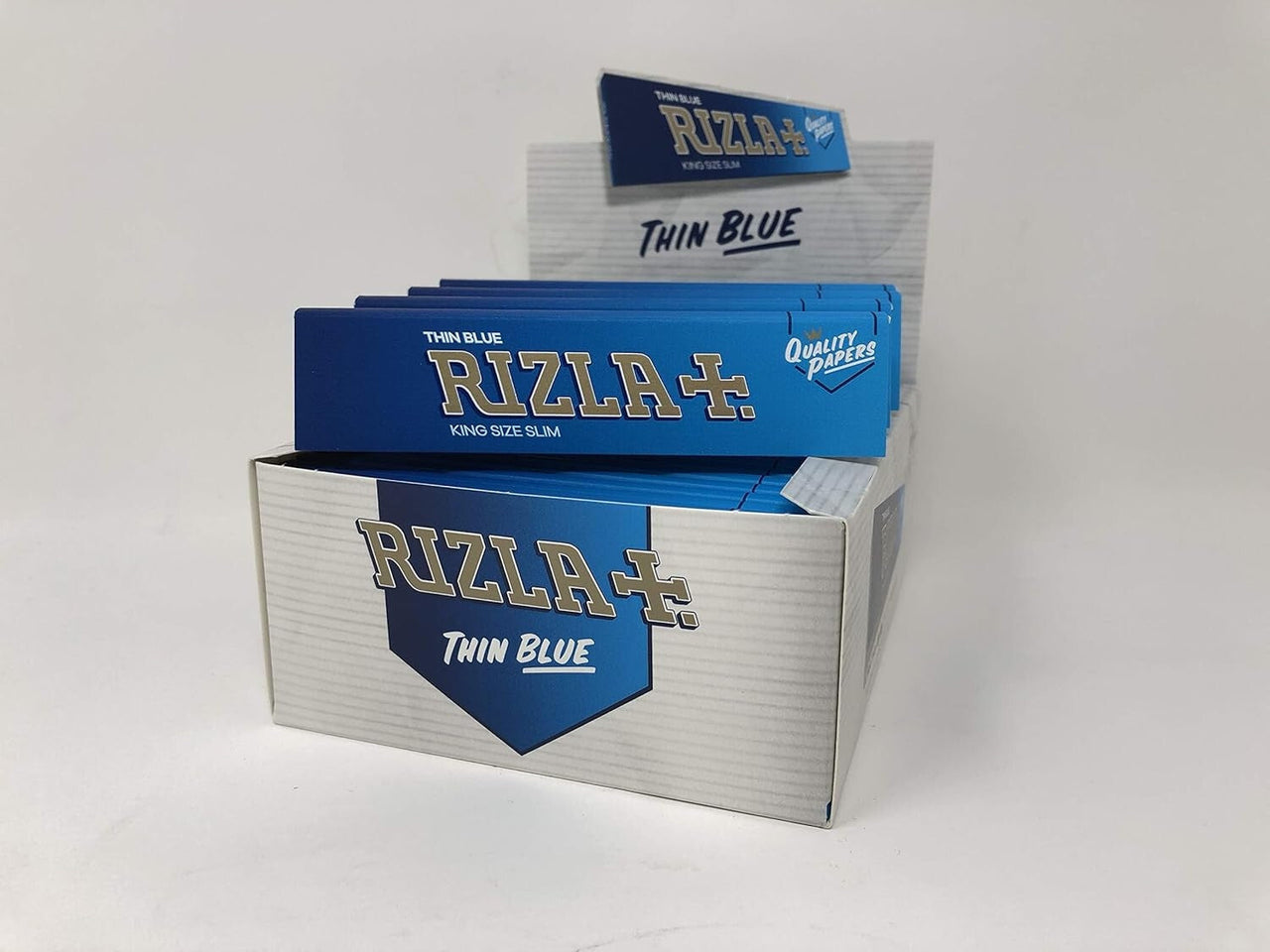 Rizla Thin Blue | Box of 50 | UK 