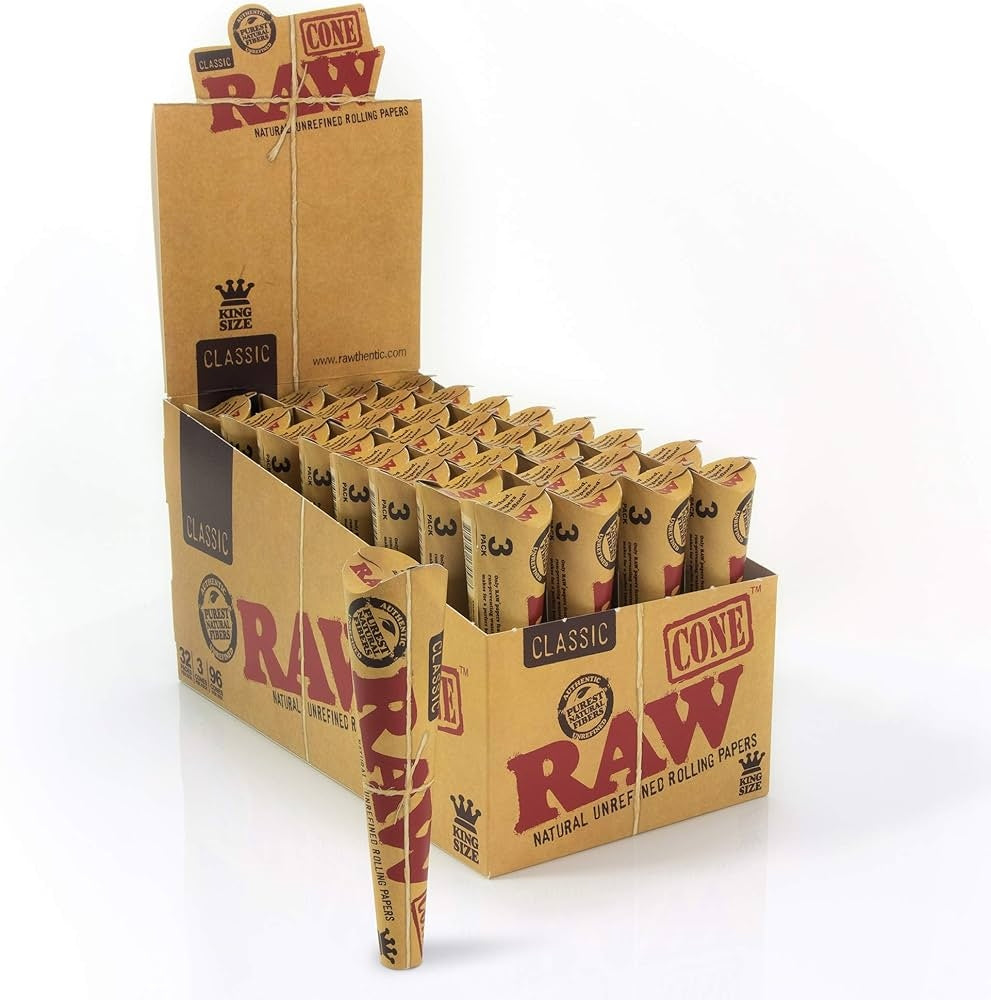 RAW Classic Cone | Box of 32 | Wholesale UK Bulk Buy Supplier