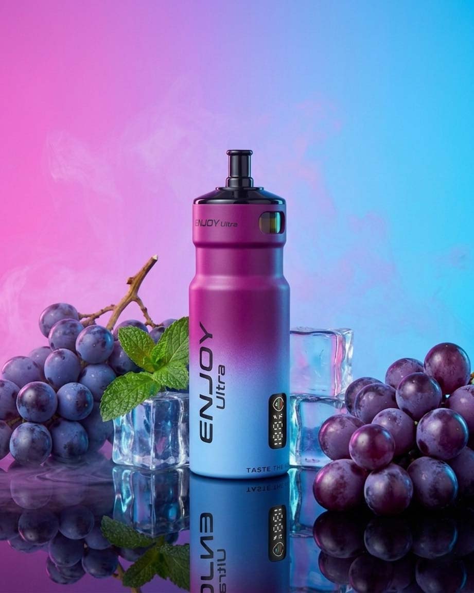 Enjoy Ultra Refillable Vape Kit 9000 Puffs 20mg - Grape