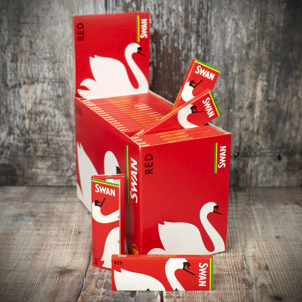 Swan Rolling Papers Red - Box of 100 | Wholesale UK Bulk Buy Supplier
