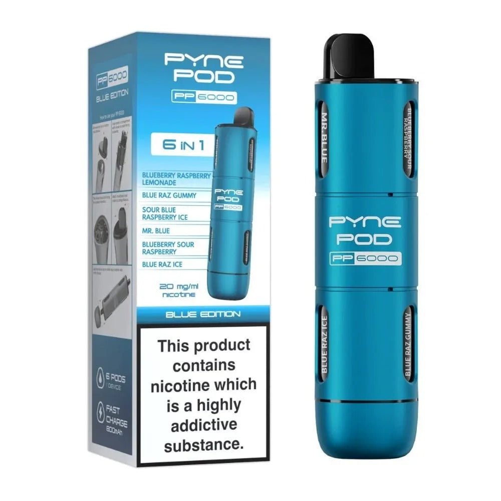 PYNE POD PP6000 6IN1 DISPOSABLE VAPE| Best Price | UK | Vapes Wholesale - vapeswholesale