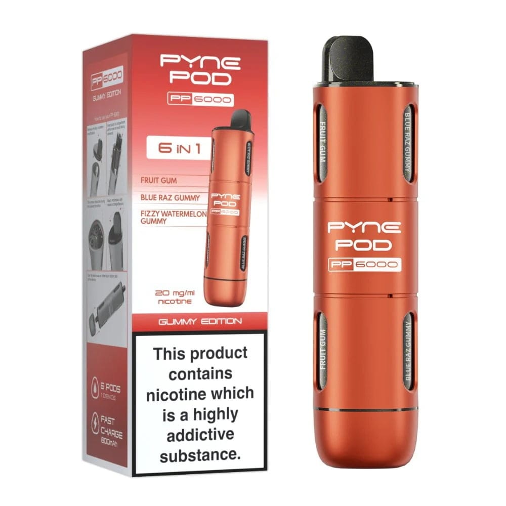 PYNE POD PP6000 6IN1 DISPOSABLE VAPE| Best Price | UK | Vapes Wholesale - vapeswholesale