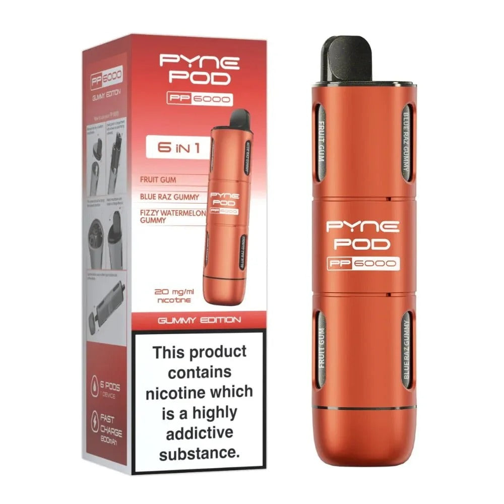 PYNE POD PP6000 6IN1 DISPOSABLE VAPE| Best Price | UK | Vapes Wholesale - vapeswholesale