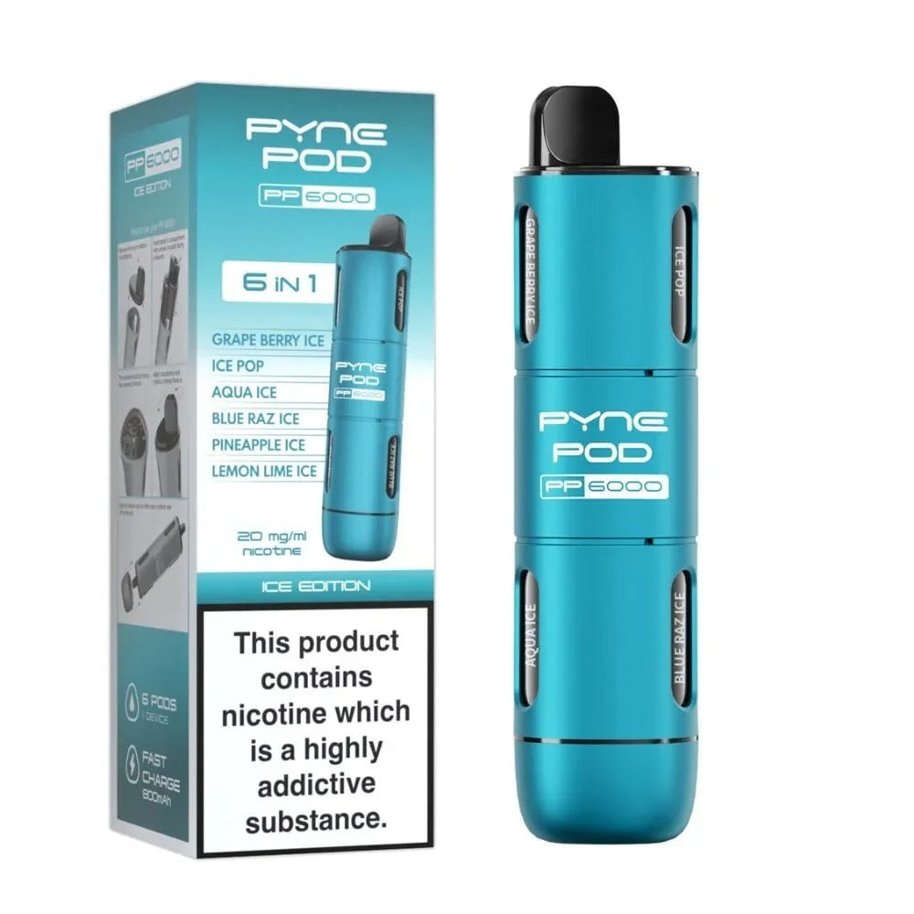 PYNE POD PP6000 6IN1 DISPOSABLE VAPE| Best Price | UK | Vapes Wholesale - vapeswholesale