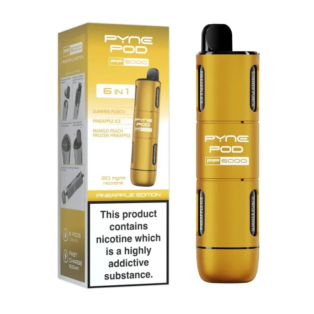PYNE POD PP6000 6IN1 DISPOSABLE VAPE| Best Price | UK | Vapes Wholesale - vapeswholesale