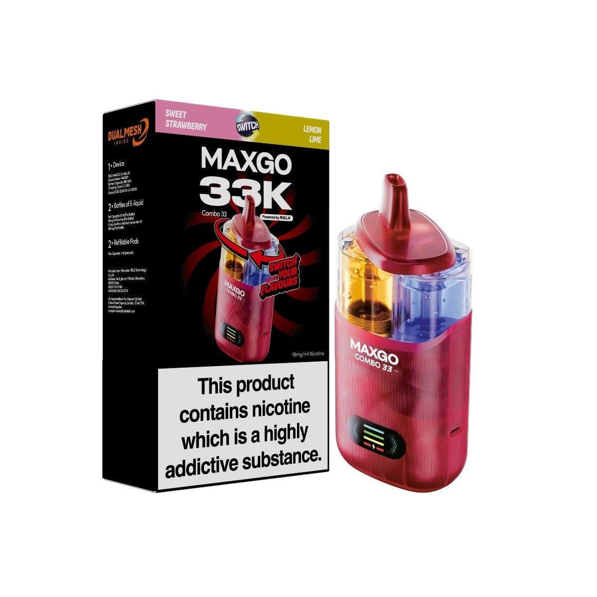 RELX MAXGO Combo 33 | Sweet Strawberry / Lemon Lime
