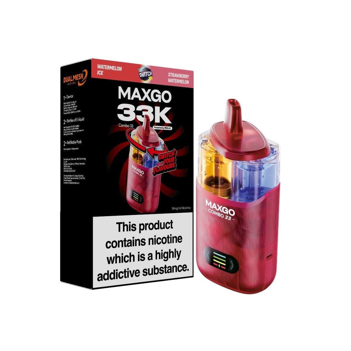 RELX MAXGO Combo 33 Watermelon Ice / Strawberry Watermelon