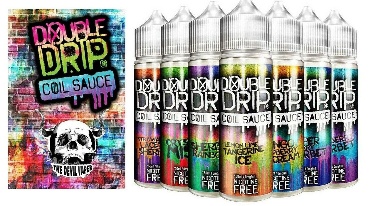 Double Drip E Liquid Shortfill Vape Coil Sauce Juice Sub-ohm Nicotine Free 50ml - vapeswholesale